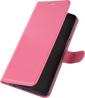Mobigear Telefoonhoesje geschikt voor Xiaomi Redmi Note 9 Pro Hoesje | Mobigear Classic Bookcase Portemonnee | Pasjeshouder voor 3 Pasjes | Telefoonhoesje voor Pinpas / OV Kaart / Rijbewijs - Magenta