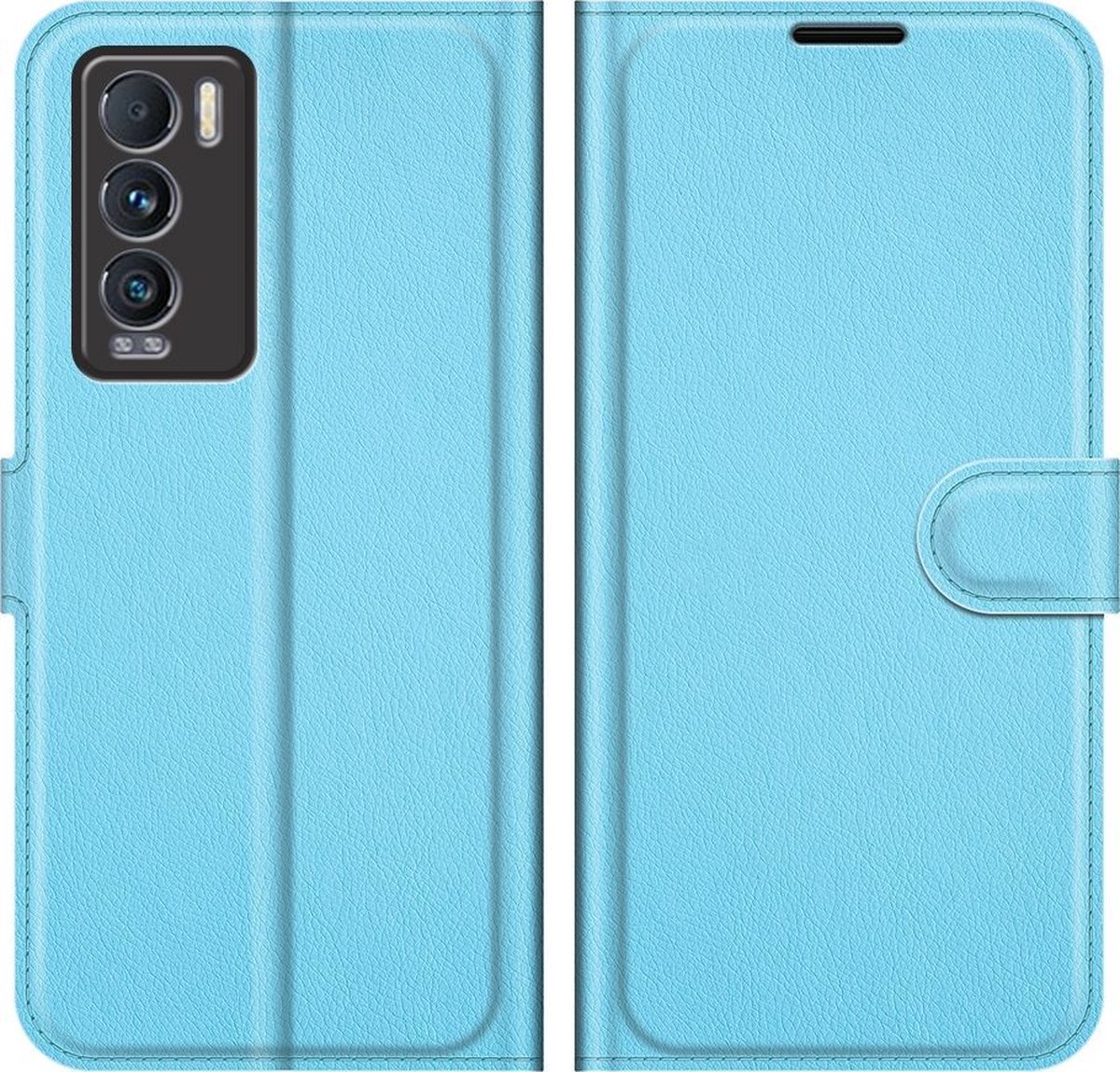 Mobigear Telefoonhoesje geschikt voor Realme GT Master Edition Hoesje | Mobigear Classic Bookcase Portemonnee | Pasjeshouder voor 3 Pasjes | Telefoonhoesje voor Pinpas / OV Kaart / Rijbewijs - Blauw