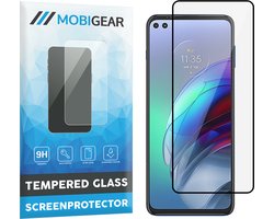Mobigear Screenprotector geschikt voor Motorola Moto G100 Glazen | Mobigear Premium Screenprotector - Case Friendly - Zwart