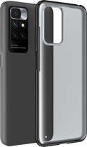 Mobigear Hoesje geschikt voor Xiaomi Redmi 10 4G Telefoonhoesje Hardcase | Mobigear Shockproof Backcover | Schokbestendig Redmi 10 4G Telefoonhoesje | Anti Shock Proof - Zwart