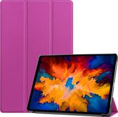 Mobigear Tablethoes geschikt voor Lenovo Tab P11 Pro Gen 1 Hoes | Mobigear Tri-Fold Bookcase - Paars