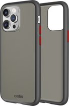 SBS Hoesje geschikt voor Apple iPhone 13 Pro Telefoonhoesje Hardcase | SBS Rim Backcover | iPhone 13 Pro Case | Back Cover - Zwart