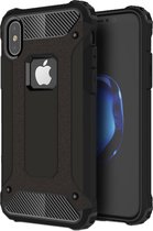 Mobigear Hoesje geschikt voor Apple iPhone X Telefoonhoesje Hardcase | Mobigear Outdoor Backcover Shockproof | Schokbestendig iPhone X Telefoonhoesje | Anti Shock Proof - Zwart