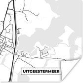 Affiche Uitgeestermeer - Nederland -Bas - Carte - Plan de la ville - Plan - 50x50 cm