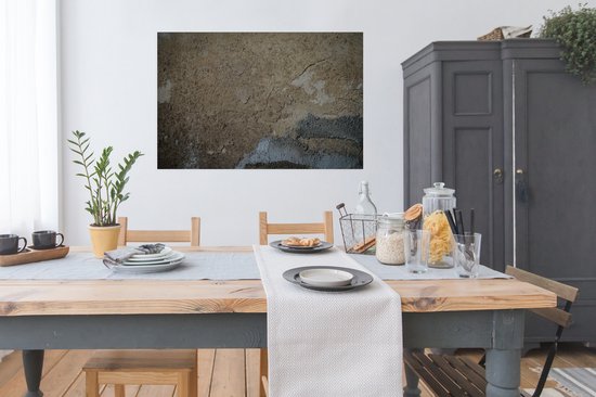 Affiche Mur - Marron - Grijs - 120x80 cm