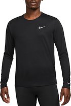 Nike - Dri-FIT UV Miler Longsleeve Shirt - Zwarte Sportshirt-XXL