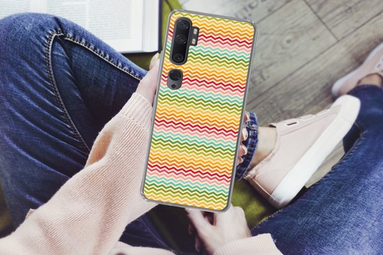 Xiaomi Mi Note 10 Pro - Motif - Arc-en-ciel - Rétro - Coque de téléphone en Siliconen