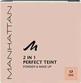 Manhattan 2 in 1 Perfect Teint Powder & Make Up - 17 Rose