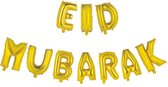 Eid Mubarak folieballonnen goud 41cm