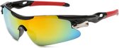 C multi 2022 fietsbril / sportbril gepolariseerde glazen | UNISEX | One size | RED YELLOW