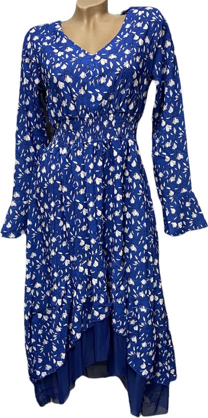 Generisch 2025 - zomerjurk voor dames, flare-mouwjurk, bloemenprint