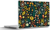Laptop sticker - 11.6 inch - Meisjes - Vlinder - Planten - Patronen - Girl - Kids - Kinderen - Meiden - 30x21cm - Laptopstickers - Laptop skin - Cover