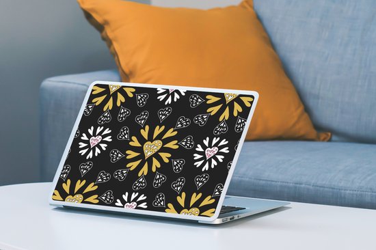 Sticker ordinateur portable - 12,3 pouces - Fille - Coeur - Motifs - Fille - Kids - Enfants