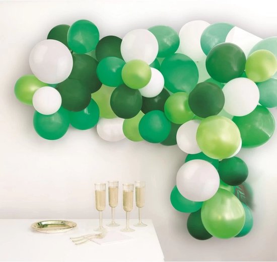 40 stuks - Latex Ballonnen in 4 Kleuren - St. Patrick