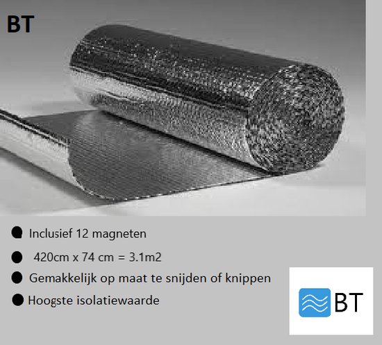 TAPIS ISOLANT 2 m2 aluminium utyle 50 x 400 cm isolation tapis