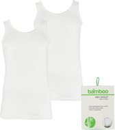 Apollo heren hemden Bamboo | MAAT L | 2-pack | wit