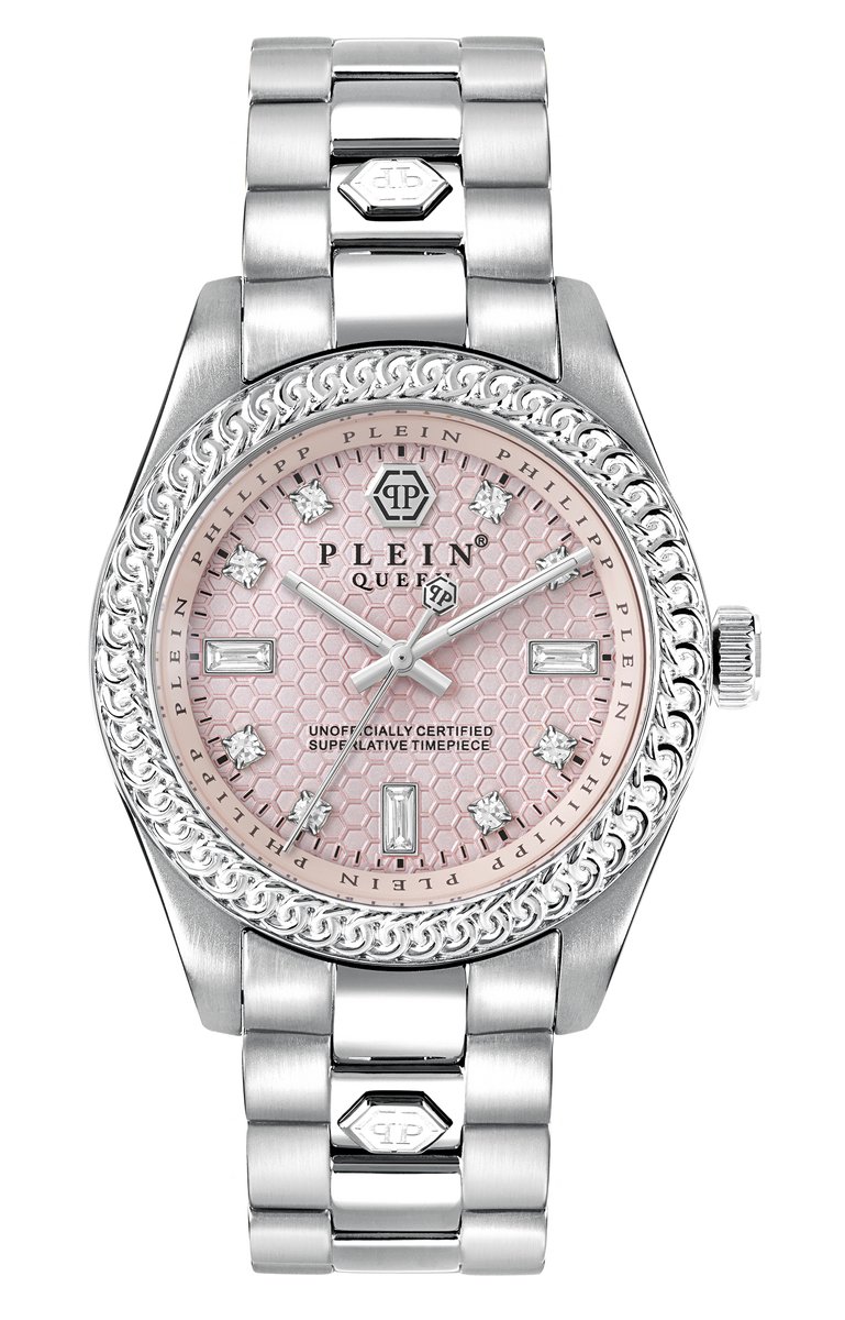 Philipp Plein Queen PWDAA0321 Horloge - Staal - Zilverkleurig - Ø 36 mm