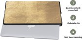 Laptophoes 15.6 inch - Lichtval op een gouden muur - Laptop sleeve - Binnenmaat 39,5x29,5 cm