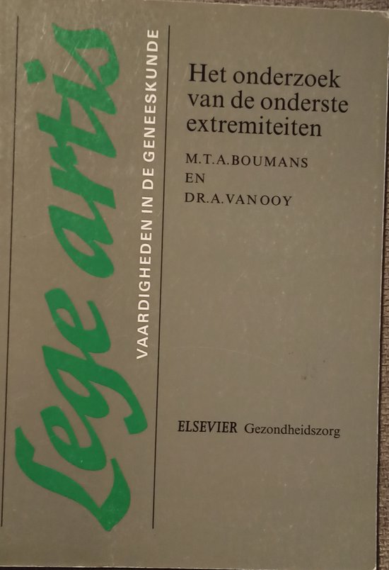 Onderzoek Onderste Extremiteiten - cover