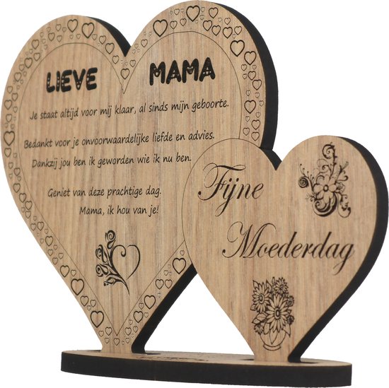 Vriendschap binnen het gezin Het enige dat beter is dan jou als mijn moeder oma/oppas/nana/oma/nou/oma houten cadeau hart plaquette/bord - Nederland