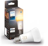 Bol.com Philips Hue standaardlamp E27 Lichtbron - warm tot koelwitlicht - 1-pack - 1100lm - Bluetooth aanbieding
