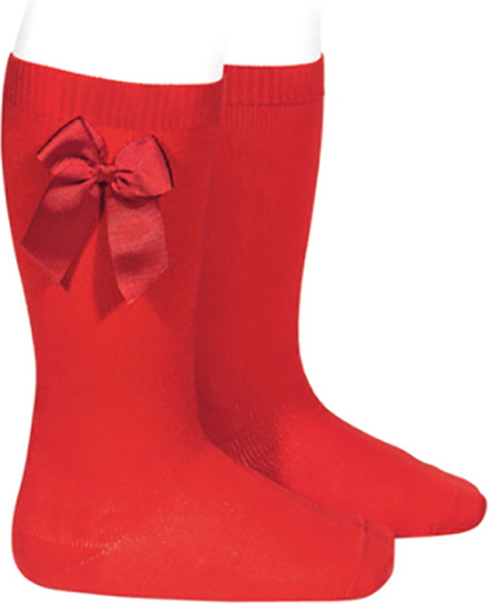 Cóndor - Kniekous met Strik - rood - maat 23-26