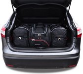 Nissan Qashqai 2014-2020 4-delig Bespoke Reistassen Auto Interieur Kofferbak Organizer Accessoires