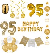 95 jaar Verjaardag Versiering pakket Gold