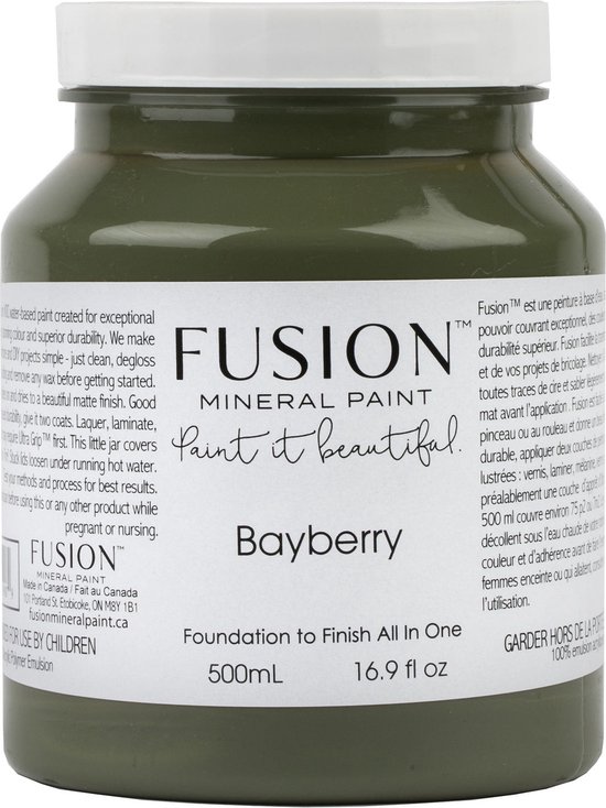 Fusion Paint - meubelverf -acryl - groene verf -  Bayberry - 500 ML