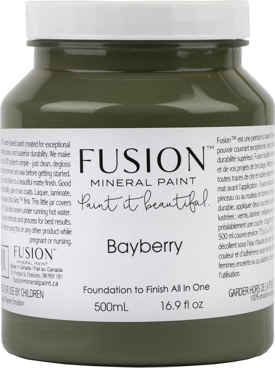 Fusion Paint - meubelverf -acryl - groene verf - Bayberry - 500 ML