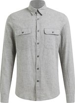 WE Fashion Heren slim fit overhemd met dessin
