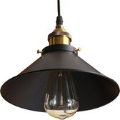 Vintage Hanglamp - Industrieel - Kamerverlichting - Verstelbaar - Zwart