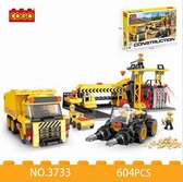 Cogo 3733 City - Constructie Mijn - 640 onderdelen - Lego City Compatibel - Bouwdoos