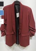 Blazer, driekwart mouw, bordeaux, One size