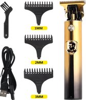 Kemei KM-700B - Luxe Tondeuse - Professionele Trimmer - Groomer - Scheerapparaat - Baardtrimmer - Precisietrimmer - Haarstyling - Haartrimmer - Zilver - Draadloos - USB Opladen - I