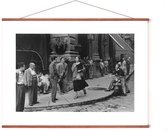 Poster In Posterhanger - An American Girl in Italy - 50x70 cm - Kader Hout - Ophangsysteem - Italië: Florence