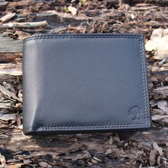 Portefeuille Homme Cuir Véritable Zwart - Portefeuille Cuir - Tout Cuir - Billfold - Portefeuille Homme