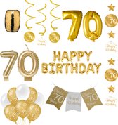 70 jaar Verjaardag Versiering pakket Gold