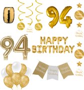 94 jaar Verjaardag Versiering pakket Gold