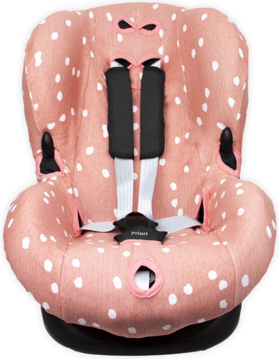 Briljant 1+ Interlock Spots Pink Autostoelhoes 40R