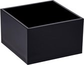 Vierkante box Toona - zwart