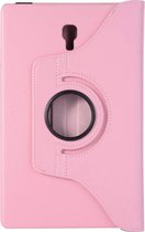 LuxeBass Hoesje geschikt voor Samsung Galaxy Tab A 10.5 inch T590/T595 (2018) Draaibaar Hoesje - Roze