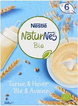 2x Nestle NaturNes Bio Pap Tarwe, Haver 6+ mnd  - 240g