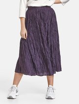 SAMOON Dames Midirok met crinkle effect