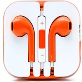 Hoofdtelefoon - 3,5 mm kabel - Oortelefoon met Microfoon - Koptelefoonaansluiting - Stereo - Compatibel met Android en iPhone - Oranje