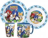 Sonic servies 3-delig - Bord - Mok - Kom - Ontbijtset