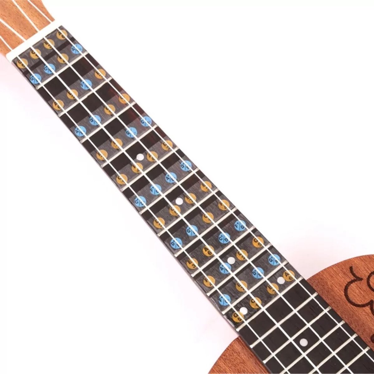 Gitaar Toets Markers Inlay Stickers Decals Traditionele Trapeziumvormige Hals Fretboard Sticker voor Gitaar Bas en Ukelele Gitaar Toets Decals Gitaar Hals Stickers Gitaar Toets Markers Stickers