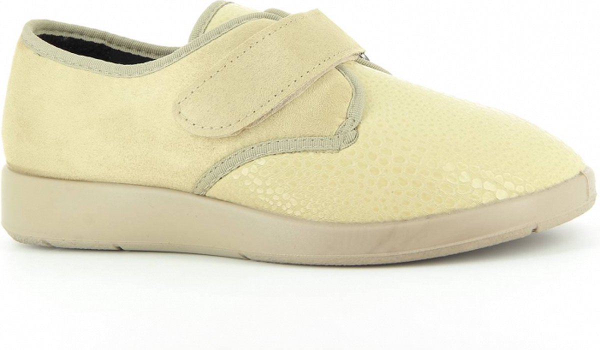 Goedkoopste Varomed - Zürich - luxe stretch verbandschoenen - maat 37 - Zand - met CE keurmerk - soepele zool - Hallux -verbandpantoffels - verbandsloffen - therapieschoenen