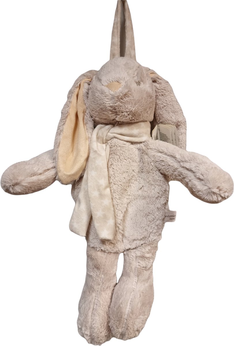 Antonio Rugtas voor kinderen – Pluche knuffel rugtas konijn - Schooltas - Rugzak