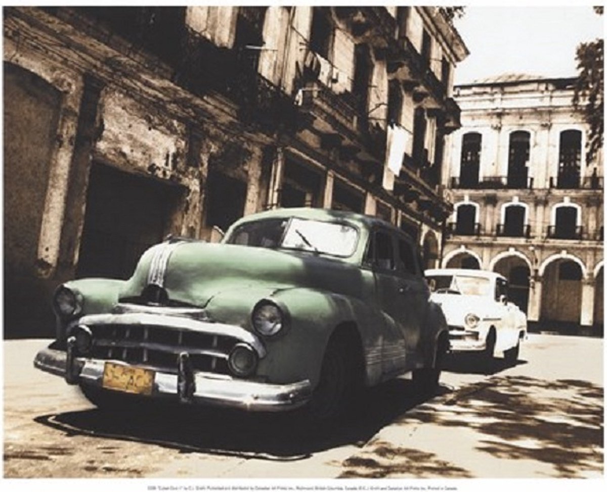 PGM poster PGM C.J Groth - Cuban Cars II 40 x 30 cm diverse kleuren